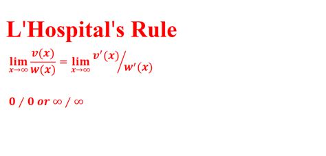 L'hopital's rule calculator is used to find the limits of undefined functions by taking their derivatives. L'hopital's rule solver calculates 0/0 or ∞/∞ functions. ... Following is an example of this rule solved by our L'hospital calculator. Example 1. Evaluate \(\lim _{x\to 0}\left(\frac{sin\left(x\right)}{x}\right)\). Solution Step 1: Apply the limit value and put 0 in …